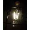 Lampa ozdobna solarna w stylu retro z pałąkiem do powieszenia