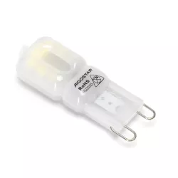 2x Żarówka diodowa SMD LED G9 2W mleczna zimna 230V