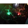 2x Podwójna meduza solarna fontanna kolorowego światła lampa wbijana