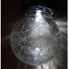 Szklana kulka zawieszana fi 5 cm lampka solarna chłodna z uchwytem