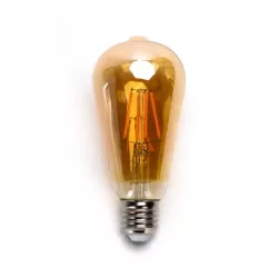 Żarówka ledowa retro Edison LED E27 Filament Amber 2200K 6W 600lm