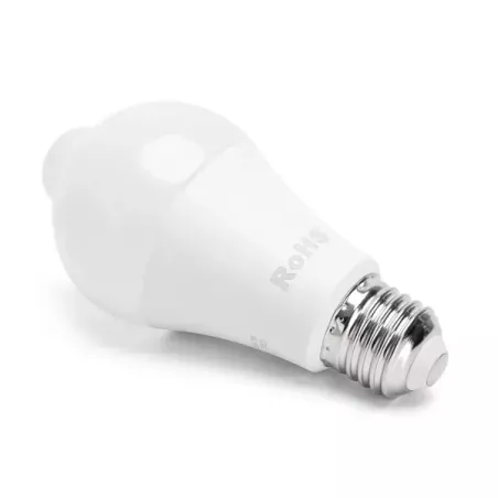 Żarówka LED z czujnikiem ruchu PIR 12W E-27 A5S A60 biała ciepła-8433325183622