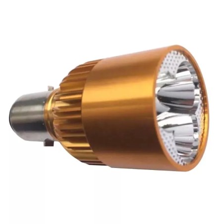 Żarówka motocyklowa BA20D 3 LED 9W zimna-