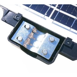 Latarnia solarna LED SMD 1500W, czujnik ruchu, pilot i mocowanie IP67