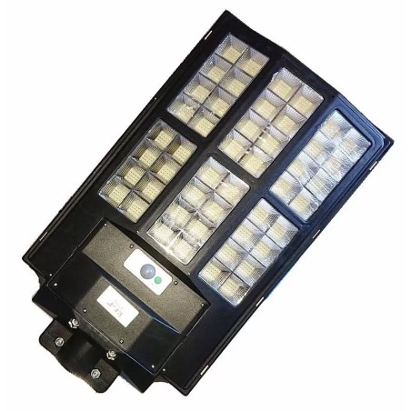 Latarnia solarna LED SMD 1500W, czujnik ruchu, pilot i mocowanie IP65-