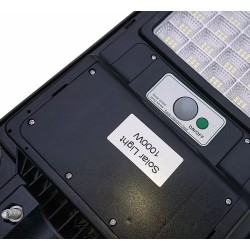 Latarnia solarna LED SMD 1000W czujnik ruchu, pilot i mocowanie
