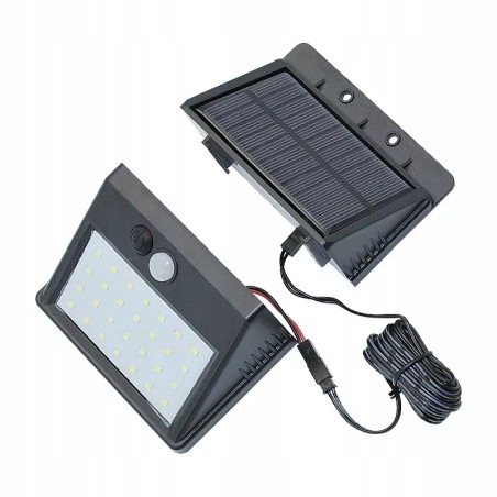 Lampa solarna rozdzielna 30 LED SMD z czujnikiem ruchu i zmierzchu-5908263383463