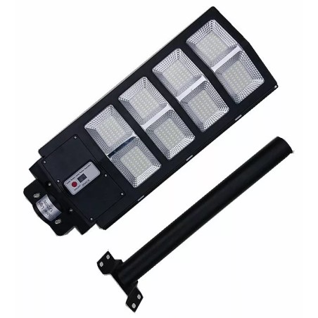 Latarnia lampa solarna 360 LED 1200W czujnik ruchu, pilot i mocowanie-