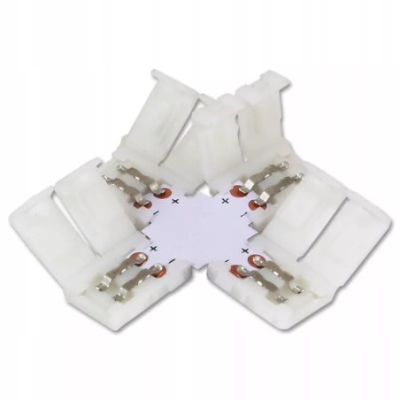 Złączka do taśmy LED 10mm typ + krzyżowa do taśm led jednobarwnych-5908263383333