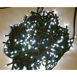 Lampki choinkowe sznur 25m/500 diod LED światełka białe ciepłe stałe