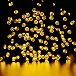 Lampki choinkowe sznur 25m/500 diod LED światełka białe ciepłe stałe