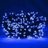 Lampki choinkowe sznur 25m z 500 niebieskich lampek LED z pamięcią
