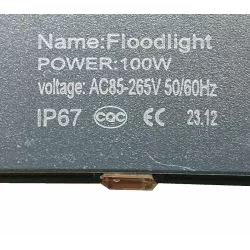 Halogen Led 100W/230V ultra cienki IP65 slim barwa neutralna 5000K