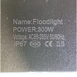 Halogen Led 300W/230V ultra cienki IP65 slim barwa neutralna 5000K