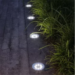 4xLampy LED solarne wbijane ogrodowe nie wymagają zasilania 8/16led