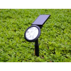 Lampa solarna rgb kolorowa ogrodowa świateczna - 3