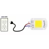 Dioda LED moduł COB do halogena 50W/230V zimna lub ciepła + pasta