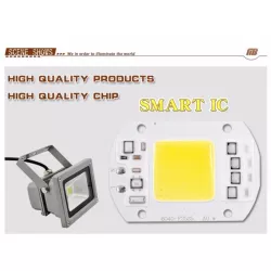 Dioda LED moduł COB do halogena 20W/230V zimna lub ciepła + pasta