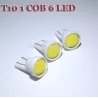 Żarówka LED T10 W5W COB LED 6 SMD ZIMNA