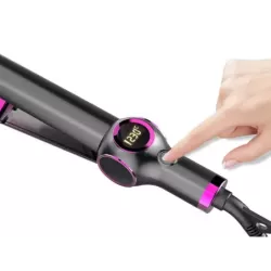 Prostownica do włosów lokówka ceramiczna 2w1 lcd-5907451340851