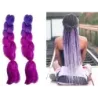 Włosy syntetyczne na warkoczyki ombre kolorowe - 4