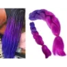 Włosy syntetyczne na warkoczyki ombre kolorowe - 8