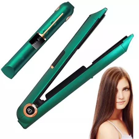 Prostownica do włosów ceramiczna lcd 2w1 regulacja temperatury power bank-5907451357439