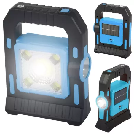 Latarka turystyczna led solarna lampa lampka biwakowa akumulator kemping-5907451357903