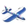 Samolot styropianowy styropianu 47cm świecący led szybowiec rzutka duży - 6