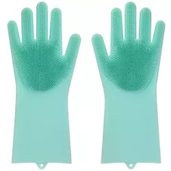 Rękawice do mycia naczyń myjka kuchenne silikonowe - 1