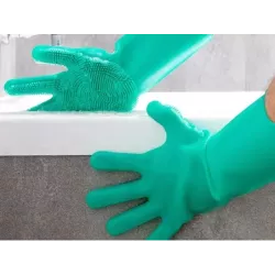 Rękawice do mycia naczyń myjka kuchenne silikonowe - 8