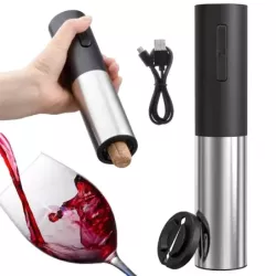Elektryczny korkociąg otwieracz wina obcinacz aku - 1