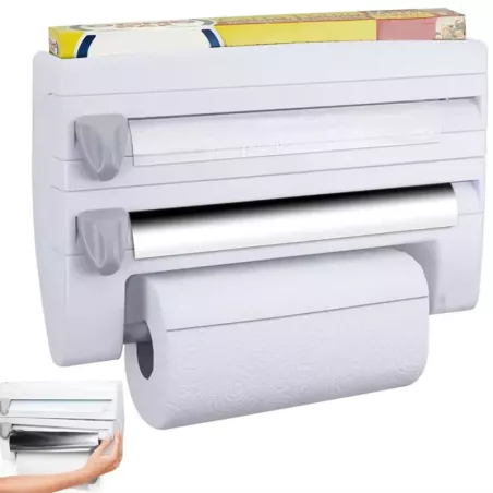 Podajnik dyspenser do folii papieru ręczników organizer kuchenny 4w1-5907451335734