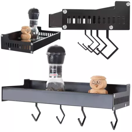 Półka kuchenna wisząca ścienna przyprawy wieszak-5907451336496