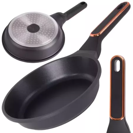 Patelnia do smażenia powłoka nieprzywierająca indukcja gaz non-stick 20cm-5907451341513