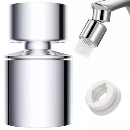 Perlator przedłużka do kranu baterii ruchoma 360 zmienny strumień-5907451347614