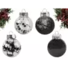 Bombki choinkowe na choinkę 6cm zestaw 24szt święta czarne świąteczne - 4