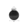 Bombki choinkowe na choinkę 6cm zestaw 24szt święta czarne świąteczne - 6