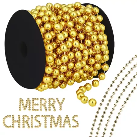 Łańcuch na choinkę koraliki girlanda szpula stroik-5907451338148