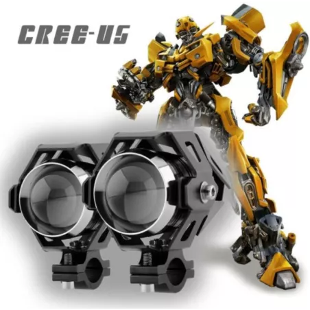 Halogen motocyklowy LED CREE 3000LM+WŁĄCZNIK-