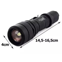 Latarka taktyczna bailong usb led cree xm-l3-u3 - 13