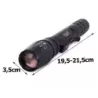 Latarka taktyczna bailong zoom led cree xm-l3-u3 - 14