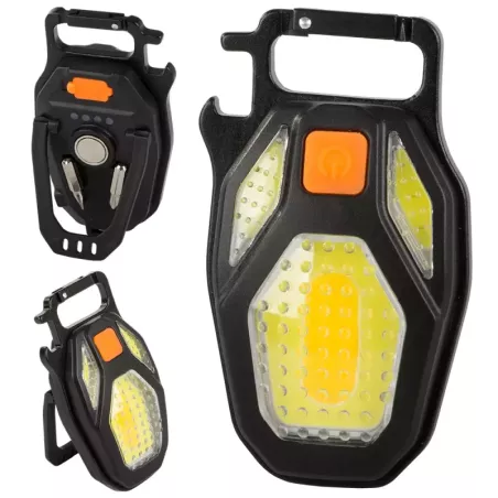 Lampka led cob brelok otwieracz magnes latarka usb-5907451348314
