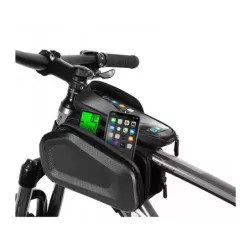 Torba rowerowa sakwa na ramę roweru etui na telefon rower wodoszczelna - 12