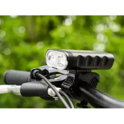 Lampka rowerowa przednia latarka led oświetlenie przód na rower usb - 8