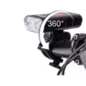 Lampka rowerowa przednia latarka led oświetlenie przód na rower usb - 12