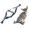 Smycz z szelkami szelki spacerowe dla psa kota regulowane rozmiar wygodne - 4
