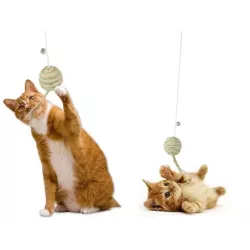 Zabawka dla kota wędka piłka grzechotka do zabawy - 2