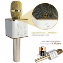 Mikrofon karaoke Q7 z wbudowanymi głośnikami i bluetooth
