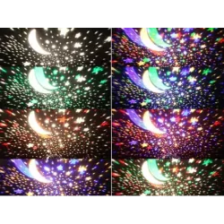 Projektor gwiazd lampka nocna nieba okrągła LED - 7